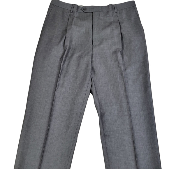 Hart Schaffner Marx Worsted Wool Pants Men's Size 38 Unhemmed NWT $175 - Picture 4 of 12